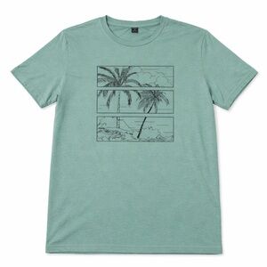 SHEIN Teal Palm Graphic Tee